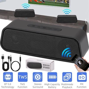 Lauter Bluetooth Lautsprecher drahtlos Outdoor Stereo Bass TWS/USB/TF/FM Radio tragbar - Bild 1 von 13