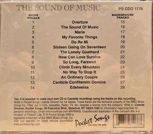 1176 SOUND OF MUSIC POCKET SONGS KARAOKE CDG LOTTO MI - Foto 1 di 1
