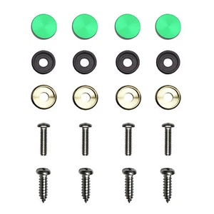 4PC Anti Rust Resistant Stainless Steel Screw Green Aluminum Screw Caps - Bild 1 von 1