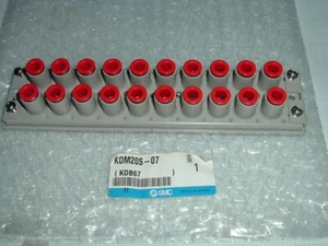 KDM20S-07 KDB67 20 Outlet Ports PBT Pneumatic Multi-Connector Tube Panel.1/4" - Picture 1 of 2