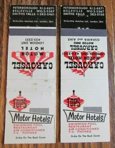 CUBIERTAS PARA CARRUSEL: TOPS HOTELS (PETERBOROUGH BELLEVILLE SMITH FALLS AJAX) -E5 - Imagen 1 de 1