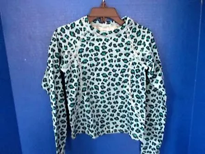 LAND'S END KIDS~Blue Leopard Print Long Sleeved Shirt~Girls Size Small (4)~NWT - Picture 1 of 3