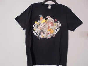 Vintage NARUTO T-SHIRT Tee Shirt LARGE Fighting Dust Ball Anime Manga - Picture 1 of 6