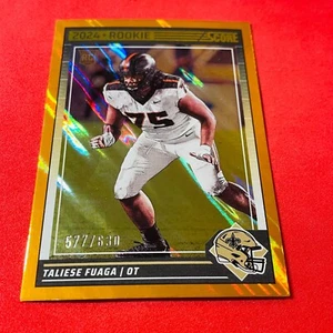 Taliese Fuaga .. ROOKIE LAVA 577/630 .. Oregon State / Saints .. 2024 Score 313 - Picture 1 of 3