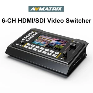 AVMATRIX Shark S6 SDI HDMI 6-Channel PTZ Control Live Steaming Video Switcher - Picture 1 of 11