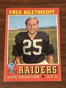 1971 Topps Football Fred Biletnikoff #178 Oakland Raiders 1971FB1 - Bild 1 von 2