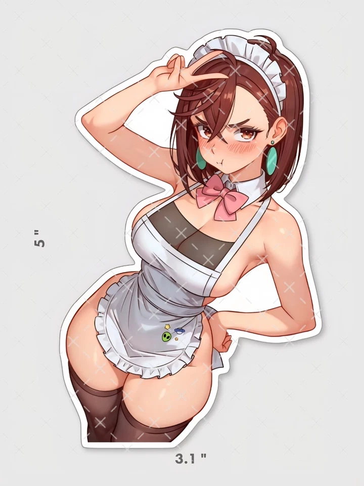 Momo Ayase Dandadan Waifu Vinyl Sticker