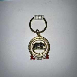 California Bear Schlüsselanhänger Metall Souvenir Jagd Angeln Reise Geschenk beweglich Spin - Bild 1 von 1