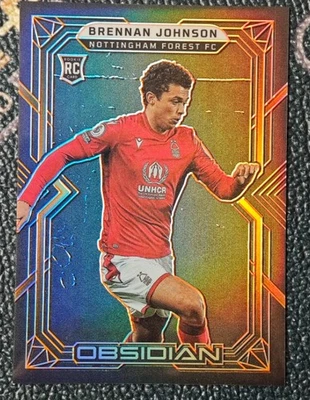 Grabado eléctrico Brennan Johnson 2022-23 Panini Obsidian naranja 14/40 RC #81 Foto 1 de 2