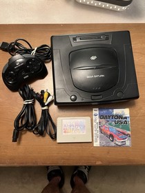 Sega Saturn Console Bundle Daytona Action Replay