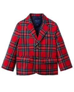 Janie And Jack The Tartan Holiday Blazer Red 1218 - Picture 1 of 3