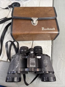 Vtg Bushnell Sportview Binoculars 7x50 w/ Brown Case Coated Optics Made in Japan - Picture 1 of 5