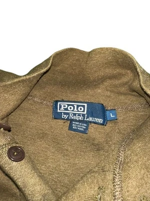 Suéter Ralph Lauren Hecho en EE. UU. Años 90 Cuello Henley L Hombre’s Lana De Colección Foto 1 de 4