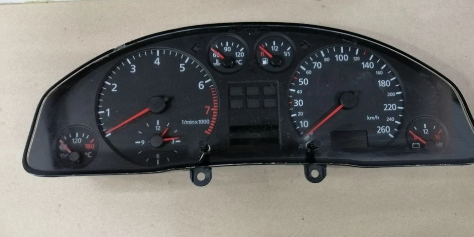 4B0919860PX AUDI A6-A6Q 1998-2001 260KM/H INSTRUMENTO COMBINADO ORIGINAL USADO - Imagem 1 de 4