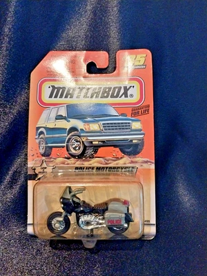 Matchbox 1998 #35 Police Motorcycle, 1:64,Die Cast -NEW - Image 1 of 3