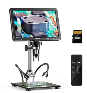 10.1'' HDMI Digital Microscope 2000X Coin Microscope with 10 LEDs 20MP - Picture 1 of 11