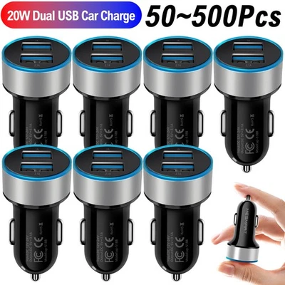 For Samsung S25 S24 S23 S23 S22 Fast 2 USB Port Car Charger Wholesale Bulk Lot - Image 1 of 4