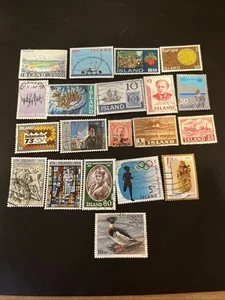 20 Iceland Used Stamps- Lot A-79021 - Picture 1 of 1