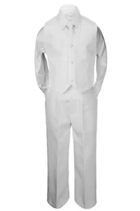 Taupe Gray Brown Khaki Baby Boys Toddler Kid Wedding Formal Party Vest Set Suit - Picture 1 of 7