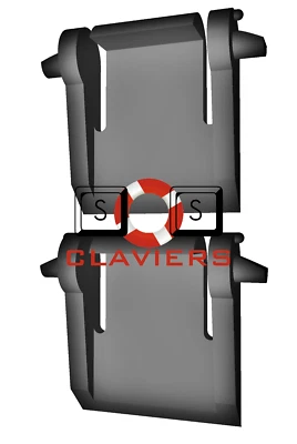 Dell RT7D20 Keyboard Spare Replacement Tilt Leg Stall Foot Feet Set - Image 1 of 3