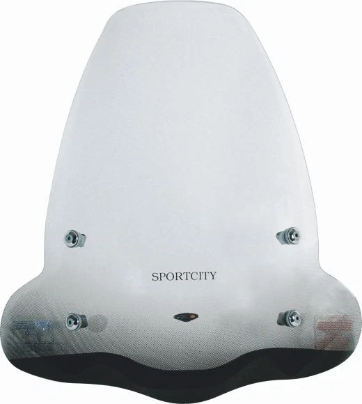 Paravento trasparente Faco con attacchi per Aprilia Sportcity 250ie 2007