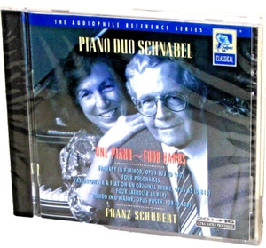 SHEFFIELD LAB CD-10054-2-F: Klavierduo Schnabel - SCHUBERT - 1995 USA OOP VERSIEGELT - Bild 1 von 2