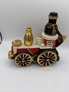1971 Ezra Brooks Hand Painted 24k Gold Train Decanter - Picture 1 of 7