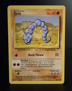 Pokémon TCG - ONIX - 56/102 - UNLIMITED - WOTC - BASE SET (1999) - VINTAGE - NM - Picture 1 of 1