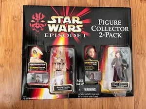 STAR WARS EPISODE 1 BATTLE DROID & QUEEN AMIDALA HASBRO FIGURE COLLECTOR 2 PACK - Picture 1 of 6