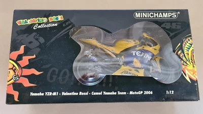 Minichamps Escala 1:12 122063046 Yamaha YZR-M1 Camel Moto GP 2006 Rossi Foto 1 de 2