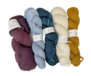 SHALIMAR HOMAGE YARN KIT - Beautiful - 1200 yards w/ MC & 4 CC - w/pattern - Picture 1 of 11