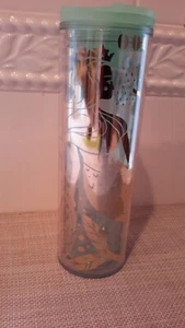 Starbucks  2020 Tumbler 16oz Gold Mermaid Siren Acrylic Cold Cup Mint Green Lid - Picture 1 of 10