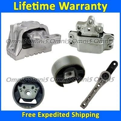 K3777 Motor & Trans Mount Set 5X For 09-17 Volkswagen CC 2.0L w/AUTO Dual Clutch - Image 1 of 4