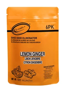 Shoe Odor Eliminator Balls, Lemon Ginger, Odor Freshener for Gym Bags, Drawers - Picture 1 of 7