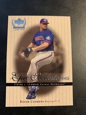 #￼￼￼em5 Epic milestones Toronto Blue Jays 1999￼ Roger Clemens Upper Deck Cb27