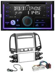 JVC MP3 USB 2DIN DAB Bluetooth CD Autoradio für Hyundai Santa Fe 3 Schalter 06-1