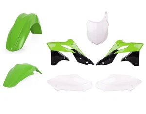 POLISPORT Set Plástico MX Verde / Blanco Kawasaki KX 250F 2013-2016 - Imagen 1 de 1