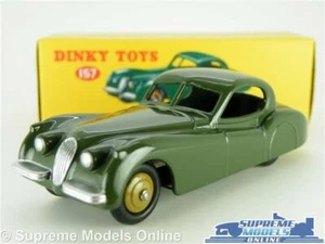 JAGUAR XK120 MODEL CAR 157 DINKY ATLAS DEAGOSTINI GREEN 1:43 APPROX COUPE K8 - Picture 1 of 4