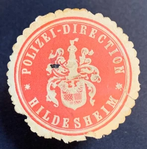 DIRECCIÓN POLICÍA HILDESHEIM - sello carta - #M188 - Imagen 1 de 3