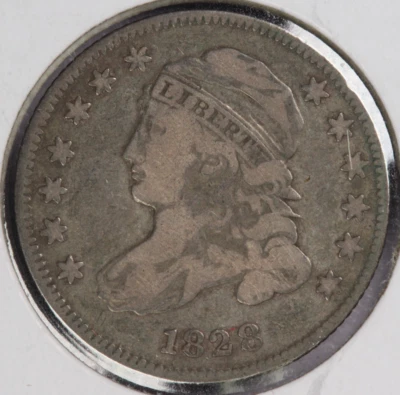 1828 Small Date Capped Bust Dime 10C-F - Image 1 of 2