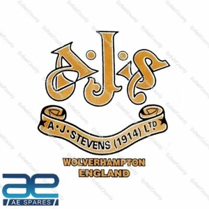 AJS Toolbox Oil Tank Sticker Decal Set of 2 Pcs For AJS Motorcycles - Foto 1 di 3