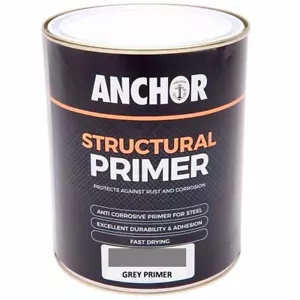 Anchor Structural Steel Metal Primer GREY 1L Anti Corrosion Fast Drying - Picture 1 of 3