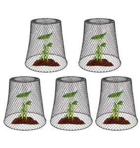 5 Pk Chicken Wire Plant Covers Plant Sturdy Protector Metal Cloche Garden - Picture 1 of 11