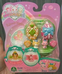 Jewelpet 2x Jewel Charms Pack Luna e Nefrite Figure Sanrio Sega Toys 2010 Pet - Foto 1 di 1