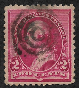 US # 220a (1890) 2c George Washington - Thin (Filler) - Used - Very Fine - Picture 1 of 2