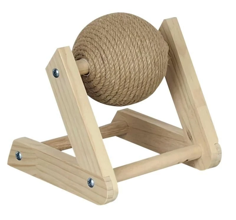 Quapas! Bola de yute rascadora para gatos Brn S Foto 1 de 1