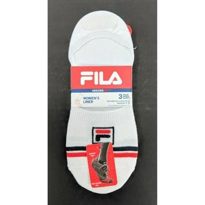 Calcetines deportivos FILA Absorb Dry Gripper talón forro no presentado, paquete de 4-10 para mujer Foto 1 de 4