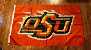 Oklahoma State Cowboys NCAA Football Flagge doppelseitiger Druck 3 x 5 Fuß mit Ösen - Bild 1 von 4