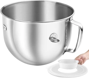 6 QT Edelstahl Rührschüssel passend für Kitchenaid Schüssel-Lift Standmixer, Ersatz - Bild 1 von 6
