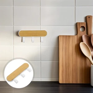  Gancho de madera 6 piezas perchero industrial perchas ganchos armario pared - Imagen 1 de 12